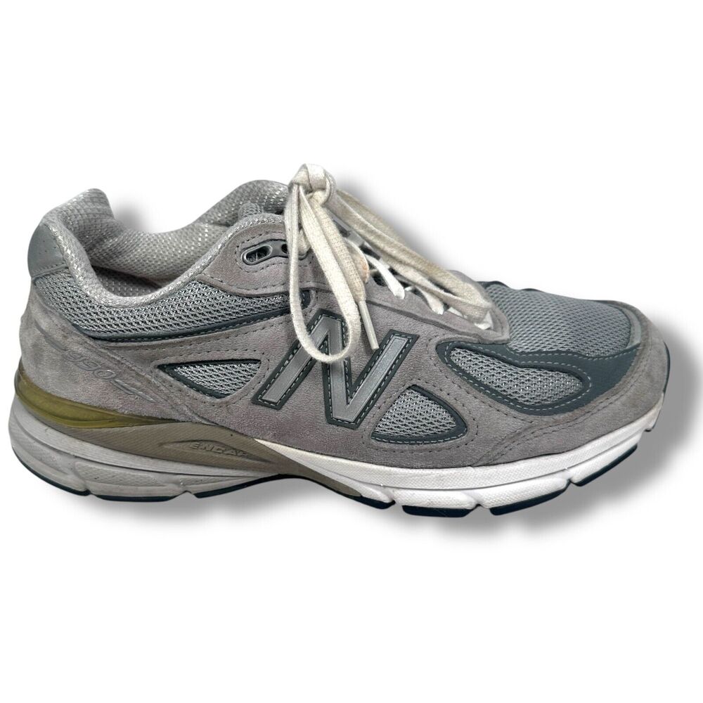 New Balance 990 Running Shoes Men's 6.5 Women's 8 2E Wide Suede Sneakers Gray